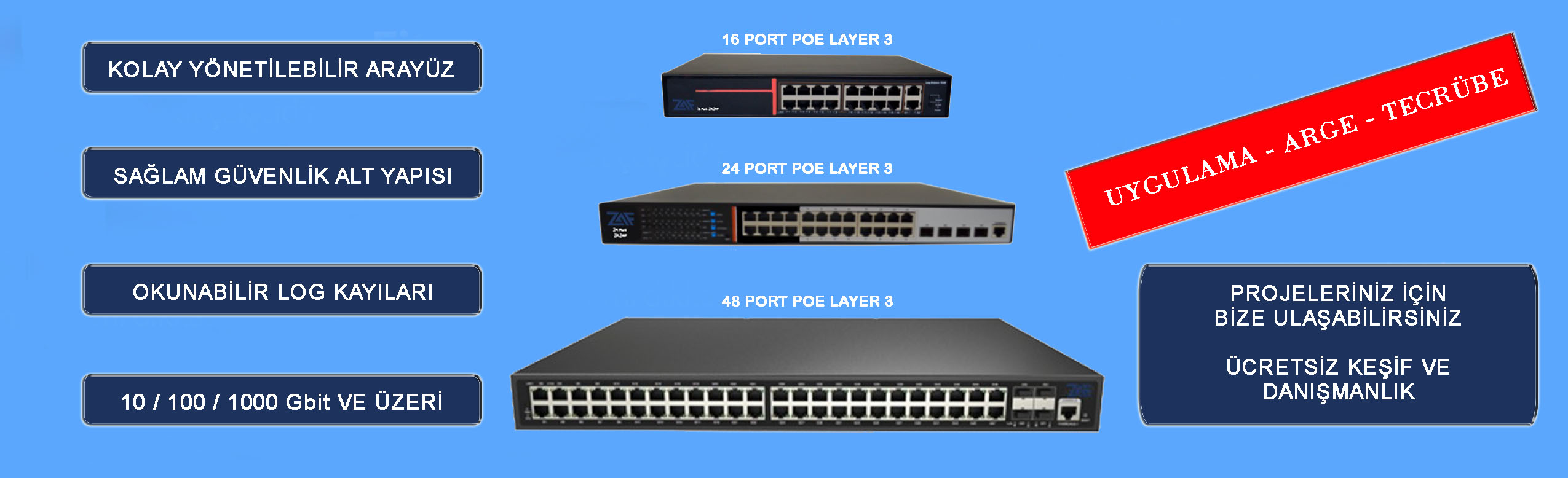 zaf bilişim POE switch